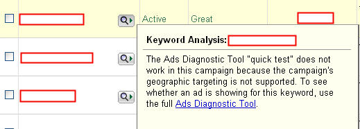 google-adwords-9-17-08 Google Adwords Quality Score Bug